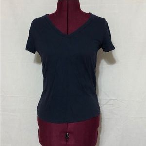Navy blue V-neck T-shirt
